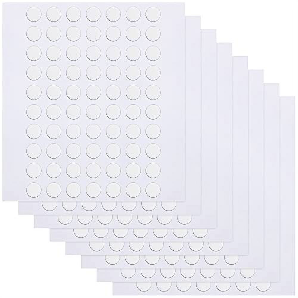 560Pcs Double Sided Sticky Clear Dots Stickers Removable Round Putty Sticky  Tack No Trace Sticky Putty Waterproof Small Stickers for Festival  Decoration (6mm, 560) 